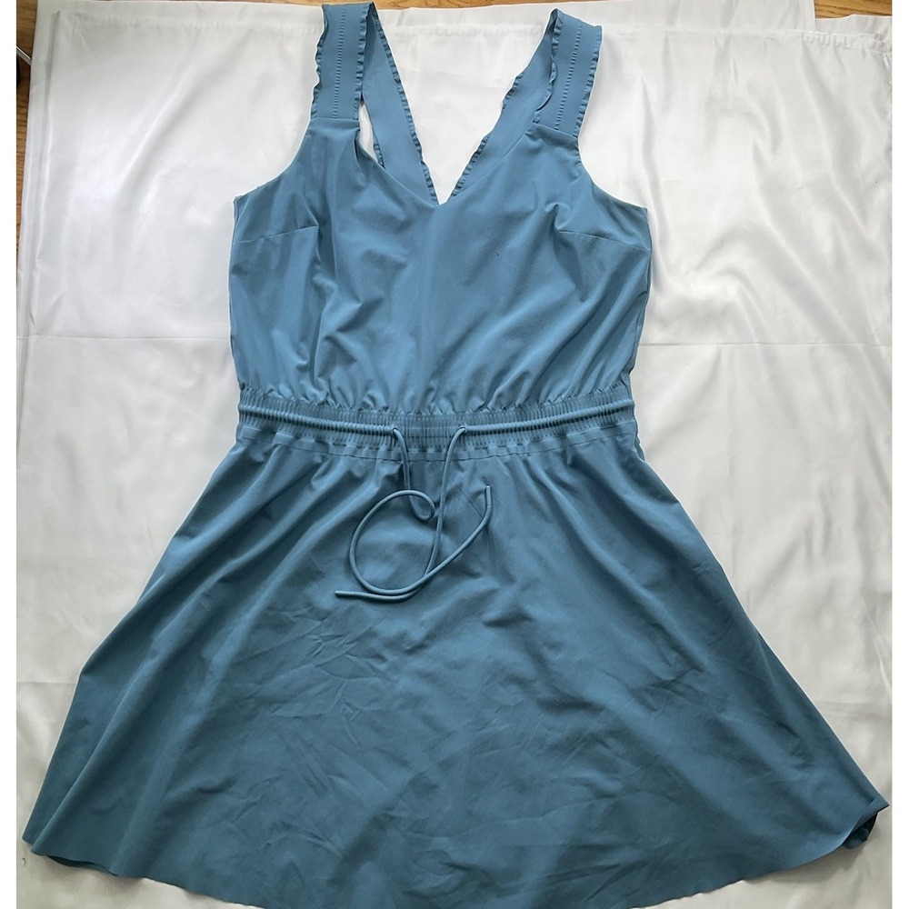 Athleta Size M Savannah Strap Mini Dress Athletic Blue 59